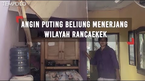 Detik-detik Angin Puting Beliung Menerjang Wilayah Rancaekek