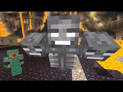 Minecraft Xbox - Cave Den - Battling The Wither Blindfolded (90)