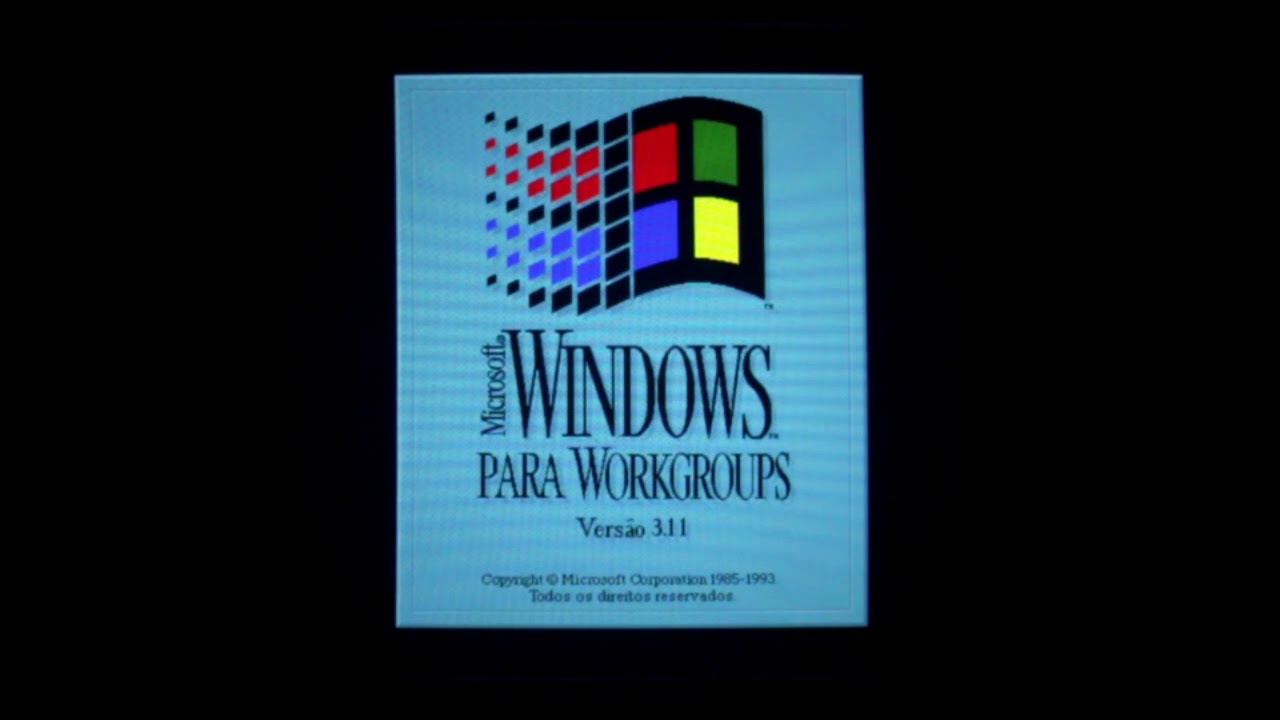 Computador de 1993 - Windows 3.11 & MS-DOS - YouTube