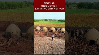 biochar production earth mound method  #biochar #production #artisanal