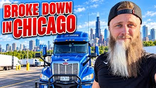 2 Stop Load To Chicago, and My Trailer Broke Down! This is Terrible!! Solo OTR Driver Prime Inc Vlog