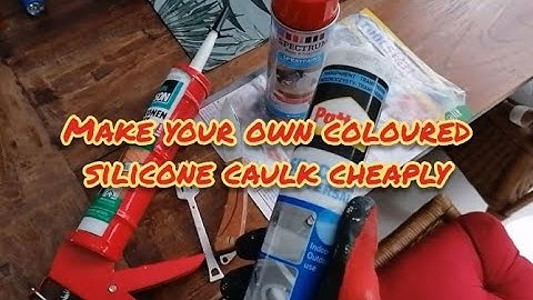 How to make colored silicone caulk easily and cheaply - adding (or change) colour to silicone