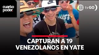 Delincuentes venezolanos de fiesta en un yate | Cuarto Poder