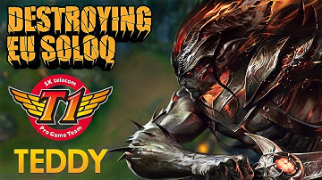 Destroying EU SoloQ: SKT T1 Teddy - Yasuo Bot Lane - KDA 22/5/12
