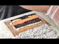 Japanese Sushi Hand Made in Greenwich Market. Street Food of London