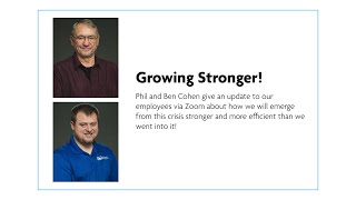Getting Stronger! An update to our pro-active response to Covid19!