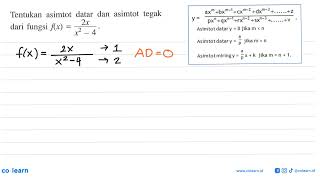 Determine the horizontal asymptotes and vertical asymptotes of the function f(x)=2x/(x^2-4)