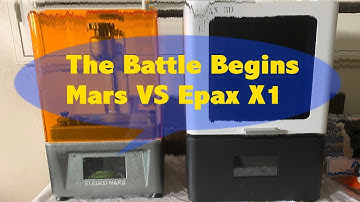3d Resin Printer Battle:  Elegoo Mars vs Epax X1  Part 1