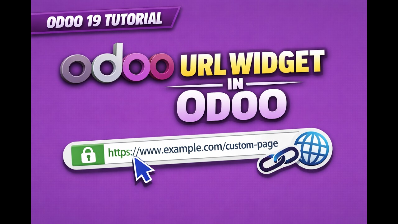 Odoo 19 Tutorial || URL Widget  | Make Links in Form View | Part 71