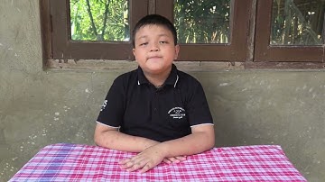 My Little Dirgo Ayu Chakma reading out a Bengali Poem " Bara Ke".