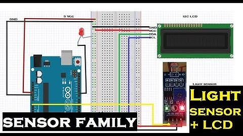 LightSensor+I2C LCD +Arduino explain all