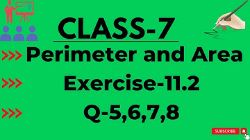 Q-5,6,7,8|Ex-11.2|Perimeter and Area|Class-7|MATHS| |NCERT|