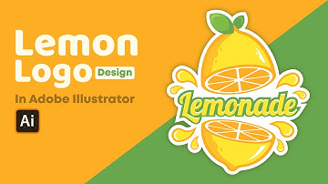 Adobe illustrator tutorial- Create a badge sticker Lemon logo in Adobe Illustrator | Logo design