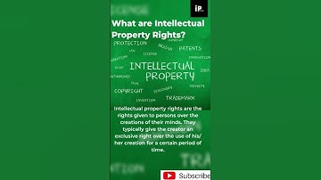 What are Intellectual Property Rights?