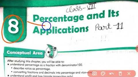 Class 7 Math | Chapter 8 Percentage and Its Applications Part 11 | mkd agrim academy