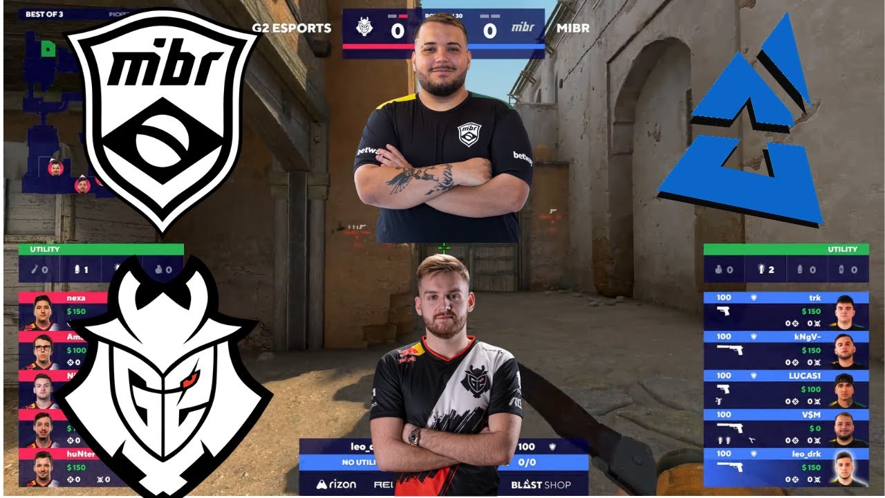 MIBR vs G2 - DUST2 map 2 - BLAST Premier Fall 2020 | CSGO