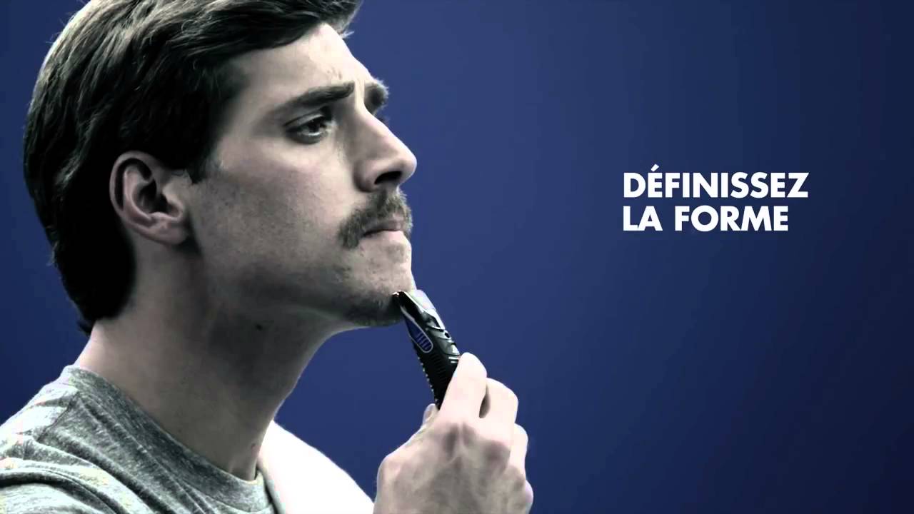 Gillette Bibliothèque de Styles No 4 La Moustache en Trait de Crayon