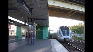 Sweden, Stockholm, train ride from Stuvsta to Handen, 4X escalator, 1X elevator