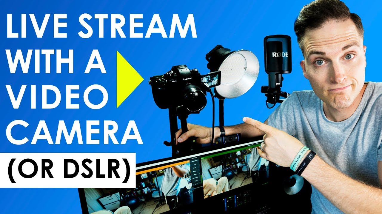 setup camcorder for live streaming using diamond vc500