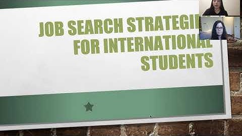 Job Search Strategies for F-1 International Students Webinar Recording 10.13. 20