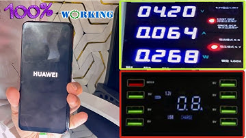 Huawei Y9 2019 Dead Power Supply Reading 0.064 Stuck ||smart charger reading 0.6 A ||