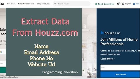 Houzz Data Extraction: Get Name, Email, Phone, and Website Information with Ease