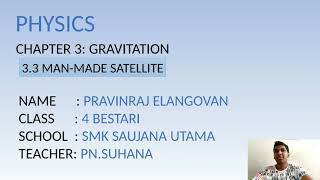 Physics subtopic 3.3 man-made satellite
