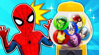 SuperHero Magic GumBall Machine!! 마법의 껌볼을 먹으면 슈퍼히어로로 변신해요!