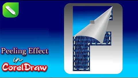 Peeling Effect in Coreldraw🔥l  Typography illustration in Coreldraw l  Text Effect in Corel draw