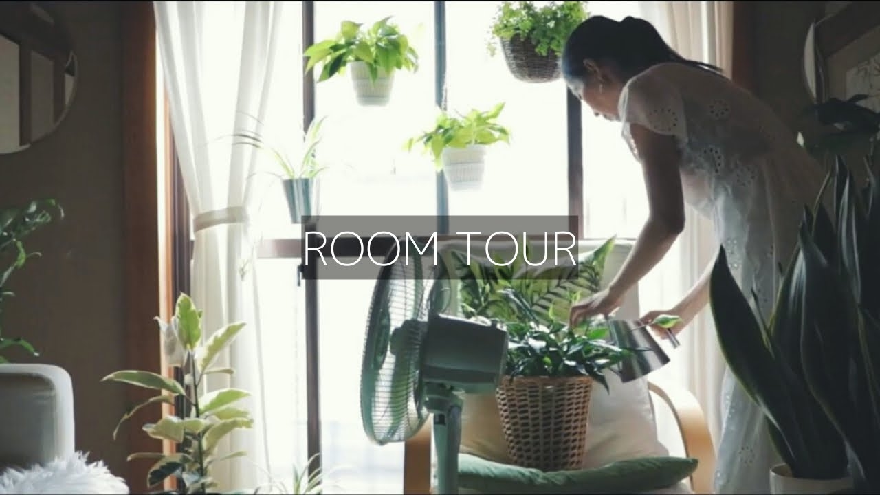 Room Tour 観葉植物を置いて和室をおしゃれでモダンな空間に演出 北欧家具と和室 Youtube