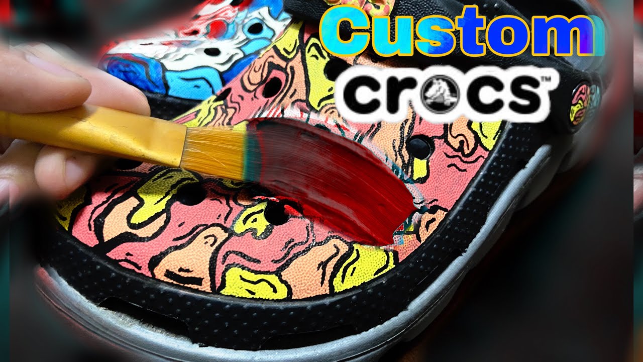 Customizing Crocs Using Posca Paint Pens/Marko Inspired (SaTiSfYiNg