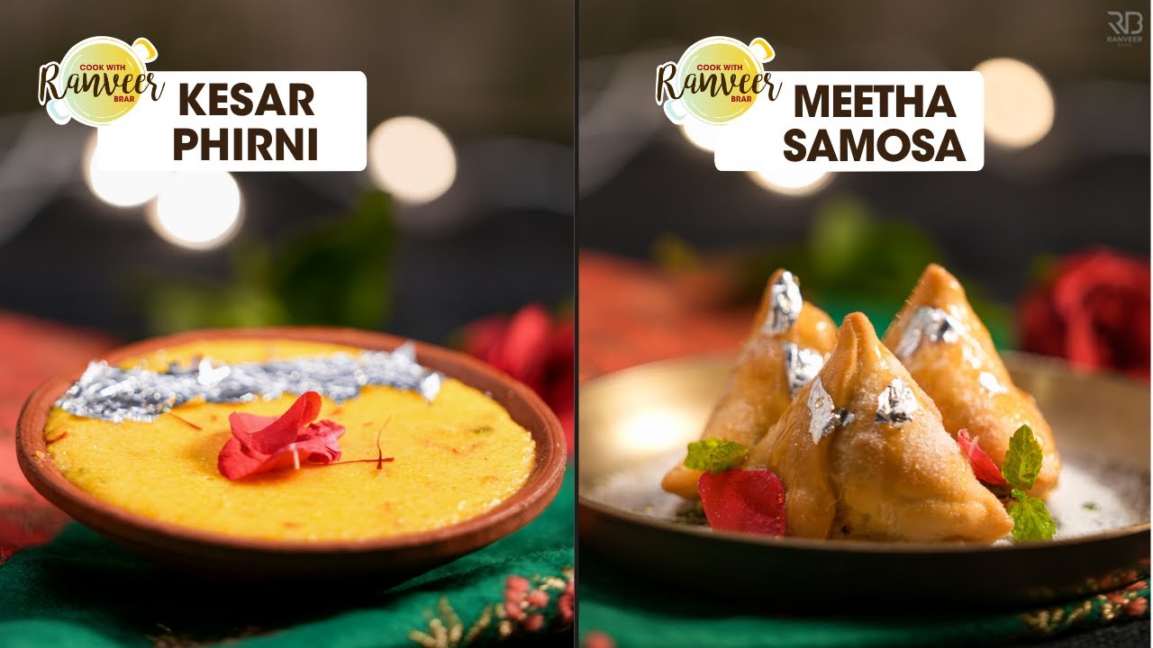 Kesar Phirni -     Modak & meetha Samosa      Ganesh Chaturthi   Chef Ranveer