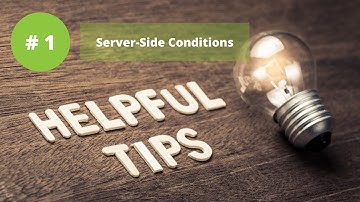 Oracle APEX Tip #1 - Server Side Conditions