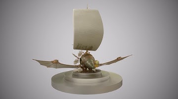 MODELISATION 3D - Boat Steampunk