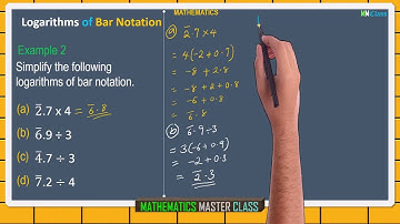 Multiplication and Division of of Numbers Logarithms of Bar Notation