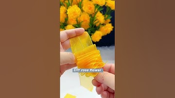 Thumbnail of DIY yellow ribbon rose flowers#handmade #handmadegifts #flowers #gift #ribbon #rose #handmadecraft