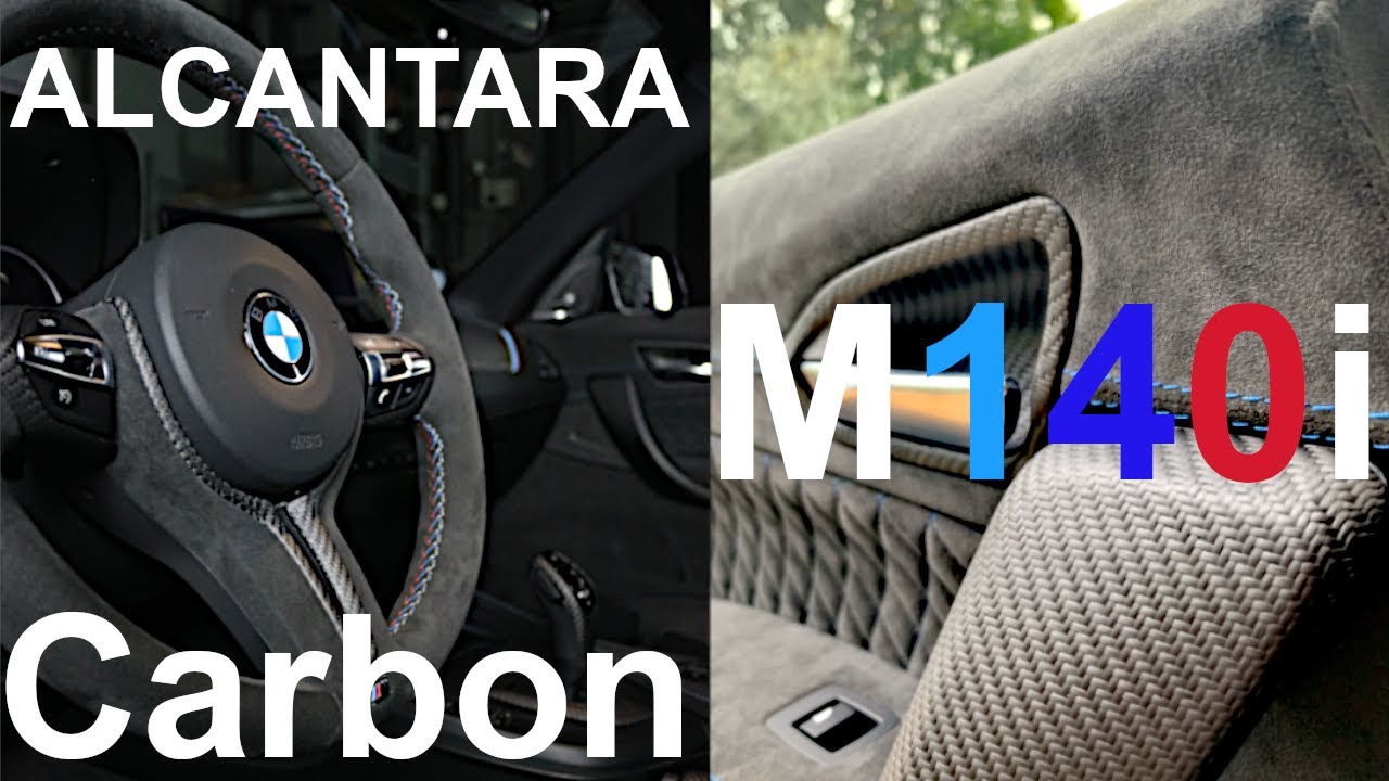 BMW M140i Innenraum Tuning mit viel Alcantara & Carbon offenporig matt  │BENDA 