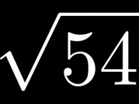 How to Simplify the Square Root of 54