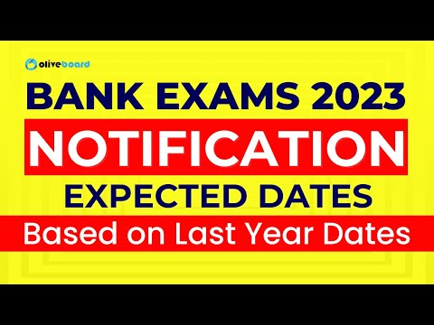 Upcoming Bank Exams 2023 || All Bank Exam Notification Expected Date Based on Last Year Dates