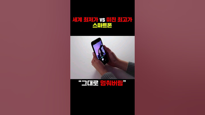 세계 최저가 VS 최고가 스마트폰