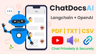 Chat with PDF, YouTube Videos, Websites & Audio Files - Langchain Project Demo - ChatDocsAI.com