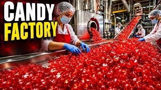 “Inside a Giant Candy Factory in USA | Satisfying Production Process”
