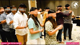 The Blind Snake: Trust Building Team Activity for Corporates | Indoor Team Games | www.sosparty.io screenshot 2