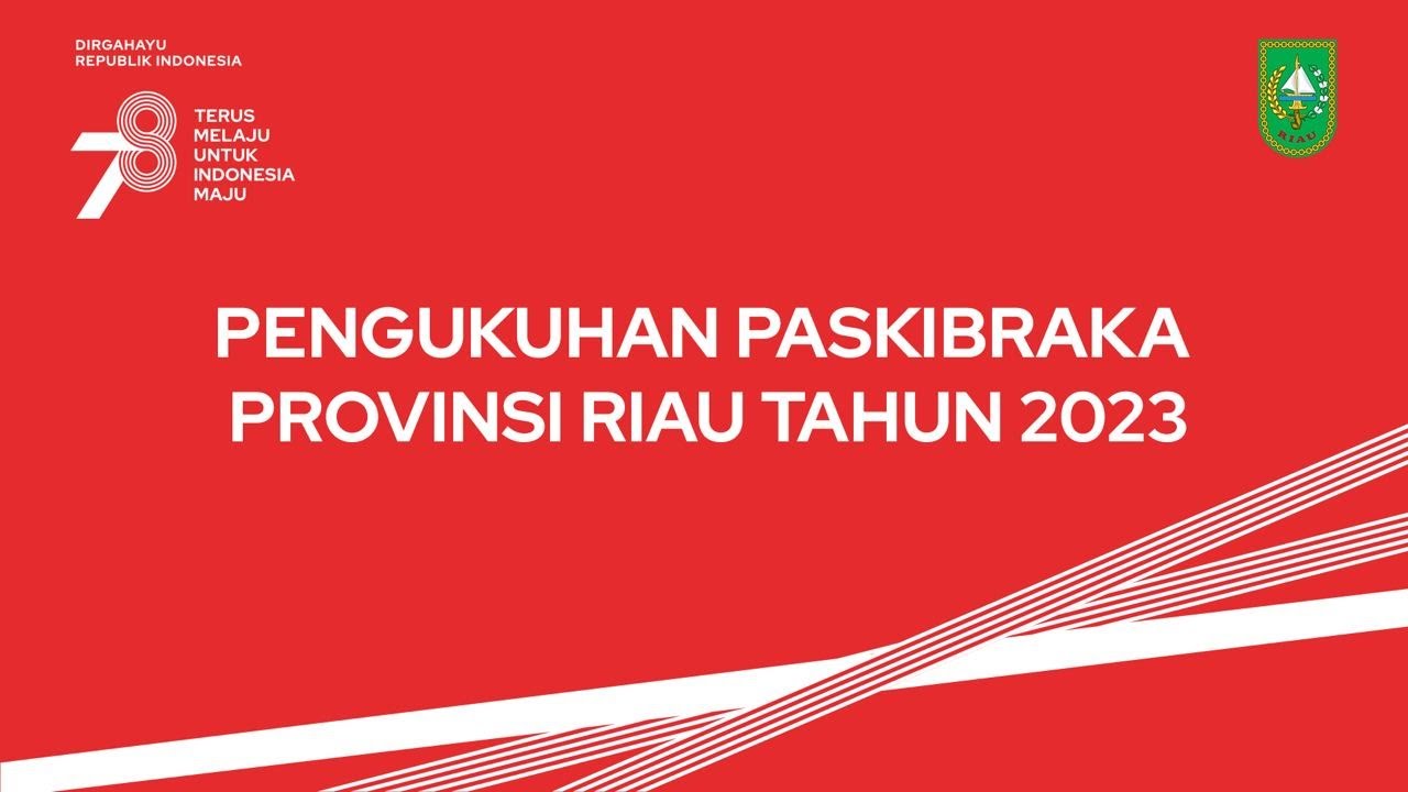 Pengukuhan Paskibraka Provinsi Riau Tahun 2023