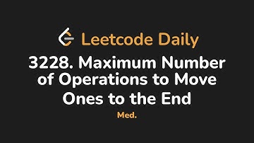 3228. Maximum Number of Operations to Move Ones to the End | Leetcode Daily - Python