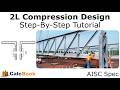 Double Angle Compression Design (AISC 360)