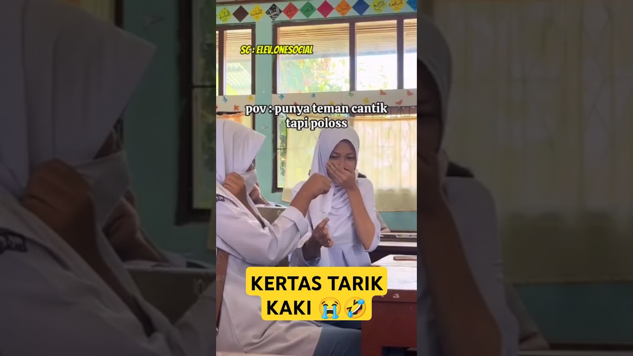 prank kertas tarik kaki bikin ngakak 😂 