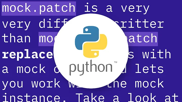 Mocking a class: Mock() or patch()?