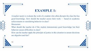 Lecture 4 EVALUATING PEDAGOGICAL SITUATIONS FROM AN ETHICAL PERSPECTIVЕ