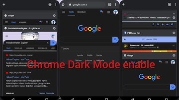 Android Google Chrome ve İnstagram dark karanlık mode nasıl aktif edilir?How To Dark Mode for Chrome